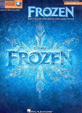 Frozen (Die Eisknigin - vllig unverfroren) (+Download): for female and male singers songbook melody line/lyrics/chords