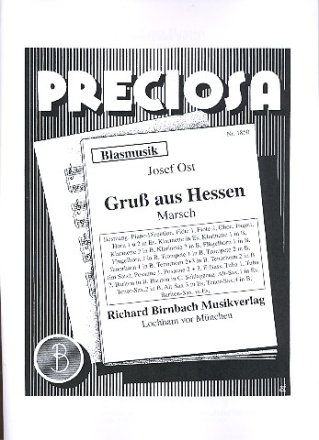 Gru aus Hessen: fr Blasorchester Direktion und Stimmen