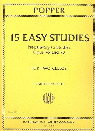 Preparatory to Studies op.76 and op.73 for 2 cellos score