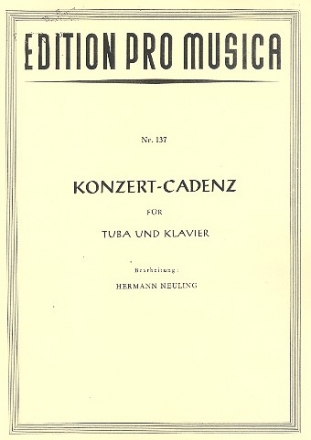 Konzert-Cadenz fr Tuba und Klavier