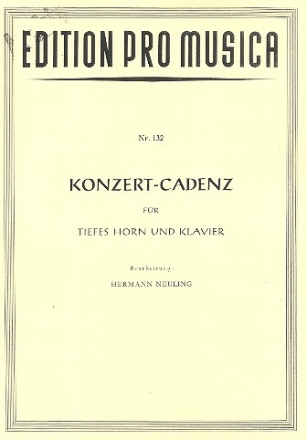 Konzert-Cadenz fr tiefes Horn und Klavier