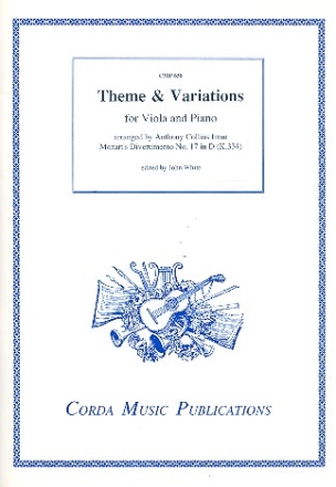 Theme and Variations KV334 for viola and piano