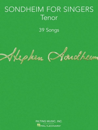 Sondheim for Singers: for tenor and piano score