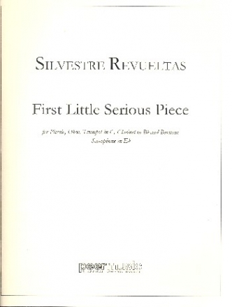 First little serious Pieces for piccolo,oboe, trumpet, clarinet and baritone saxophone score and parts