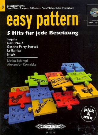 Easy Pattern (+CD) fr flexibles Ensemble (Klassenmusizieren) Blechblasinstrument in C/Holzblasinstrument (leicht) (Violinschlssel)