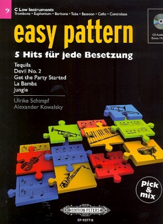 Easy Pattern (+CD) fr flexibles Ensemble (Klassenmusizieren) tiefes Instrument in C (Bassschlssel)