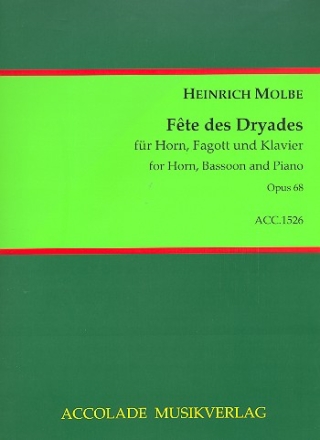 Fte des Dryades op.68 fr Horn, Fagott und Klavier Stimmen,  Reprint