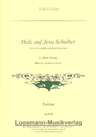 Holz auf Jesu Schulter fr Flte und Tasteninstrument Spielpartitur