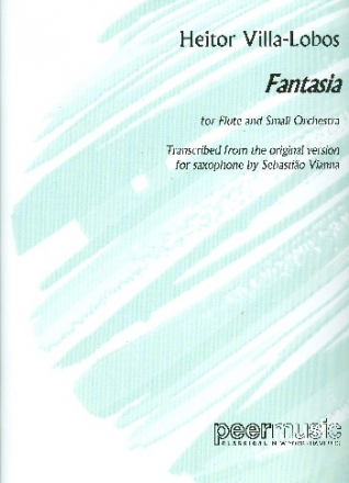 Fantasia for flute and small orchestra score