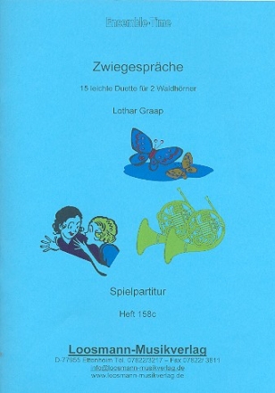 Zwiegesprche fr 2 Hrner (Waldhrner) Spielpartitur