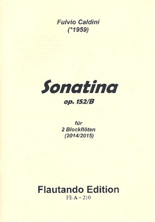 Sonatina op.152b fr 2 Blockflten (ST) Spielpartitur