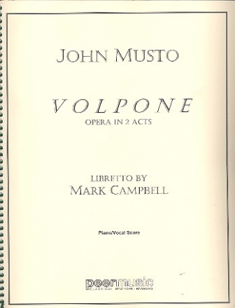 Volpone  vocal score (en)