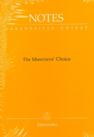 Notizbuch Notes - The Musician's Choice Umschlag Schubert-gelb (Mindestabnahme 10 Stk)