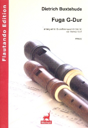 Fuga G-Dur fr 4 Blockflten (SATB) Partitur und Stimmen