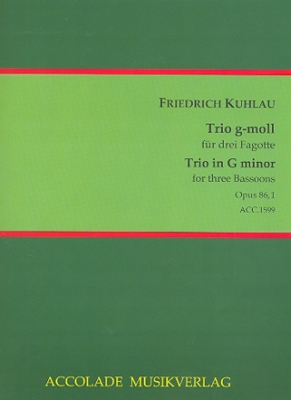 Trio g-Moll op.86,1 fr 3 Fagotte Partitur und Stimmen