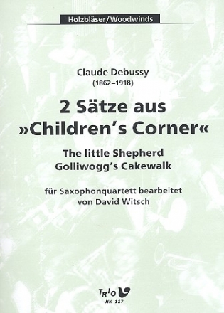 2 Stze aus Children's Corner fr 4 Saxophone (SATBar) Partitur und Stimmen