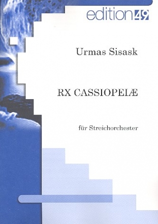 RX Cassiopeia op.82 fr Streichorchester Partitur