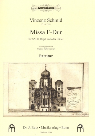 Missa F-Dur fr gem Chor und Orgel (Blser ad lib) Partitur