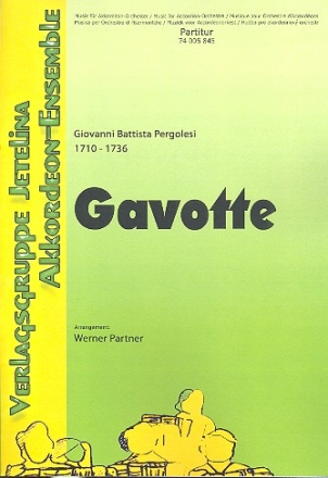 Gavotte fr 5 Akkordeons Partitur und 5 Stimmen