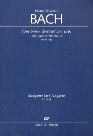 Der Herr denket an uns Kantate Nr.196 BWV196 Klavierauszug (dt/en)