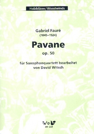 Pavane op.50 fr 4 Saxophone (SATBar) Partitur und Stimmen