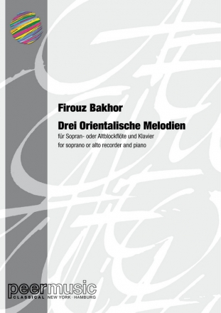 3 orientalische Melodien fr Sopranblockflte und Klavier