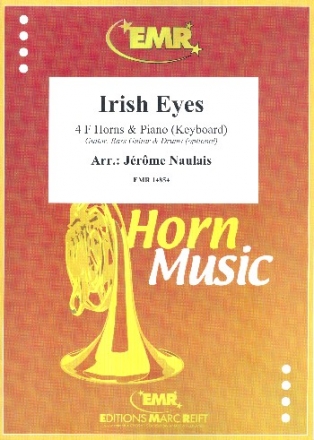 Irish Eyes for 4 horns and piano (keyboard) (rhythm group ad lib) score and parts