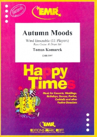 Autumn Moods for wind ensemble (11 players), bass guitar and drum set score and parts