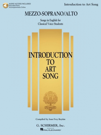 Introduction to Art Song (+Audio Access) for mezzo-soprano (alto) and piano