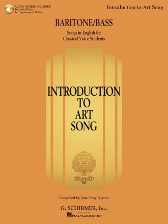 HL50600560 Introduction to Art Song (+Audio Access) for baritone (bass) and piano