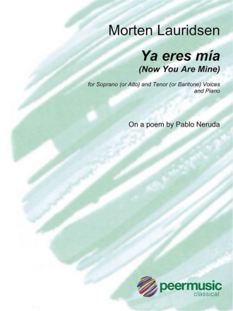 Ya eres mia for soprano (alto) and tenor (baritone) and piano