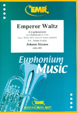 Emperor Waltz for 4 euphoniums (piano, guitar, bass guitar and percussion ad lib) score and parts