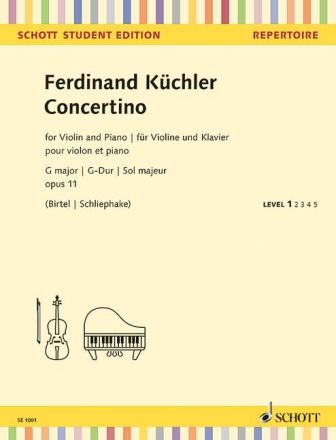 Concertino G-Dur op.11 fr Violine und Klavier