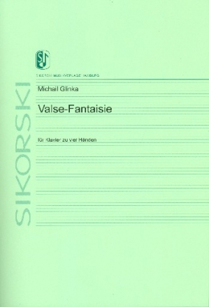 Valse-Fantaisie fr Klavier zu 4 Hnden Spielpartitur,  Archivkopie