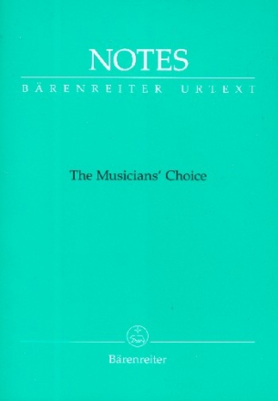 Notizbuch Notes - The Musician's Choice Umschlag Telemann-grn (Mindestabnahme 10 Stk)