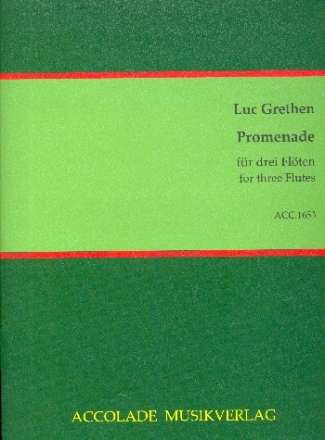 Promendade fr 3 Flten Partitur und Stimmen