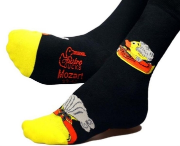 Entensocken Mozart schwarz Gre 43-46