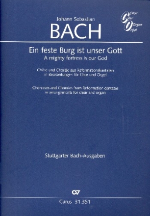 Ein feste Burg ist unser Gott fr gem Chor und Orgel Partitur (dt/en)