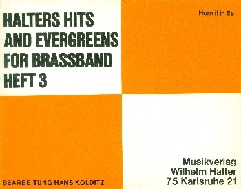 Halters Hits and Evergreens Band 3 fr Blasorchester Horn 2 in Es