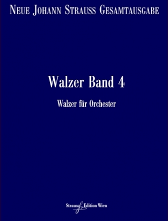 VGH1562-11 Neue Johann Strau Gesamtausgabe Serie 2 Werkgruppe 4 Abtei Walzer Band 4 RV157-192 Partitur und kritischer Bericht