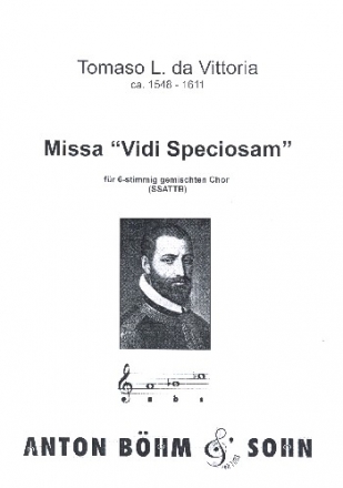 Missa Vidi speciosam fr gem Chor a cappella Partitur,  Neuausgabe 2016