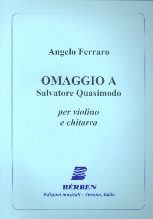 Omaggio a Salvatore Quasimodo for violin and guitar score and part