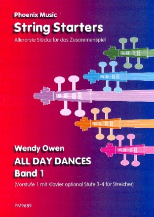 All Day Dances vol.1 fr 5-stimmiges flexibles Streicherensemble (Klavier ad libitum) Partitur und Stimmen