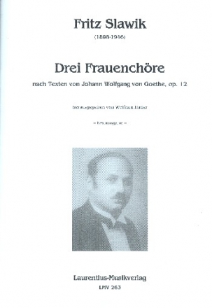 3 Frauenchre op.12 fr Frauenchor a cappella Partitur