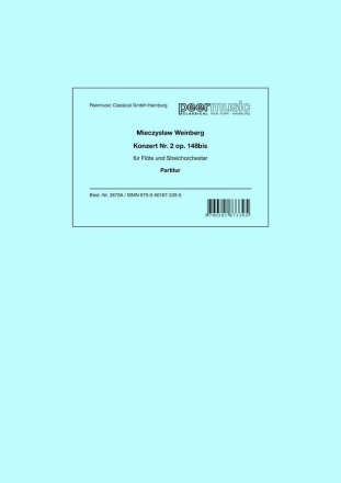 Konzert Nr.2 op.148bis fr Flte und Streichorchester Partitur