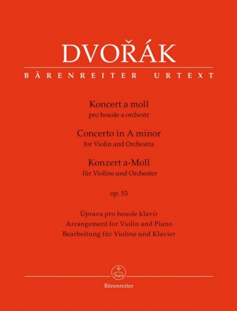 Konzert a-Moll op.53 fr Violine und Orchester fr Violine und Klavier