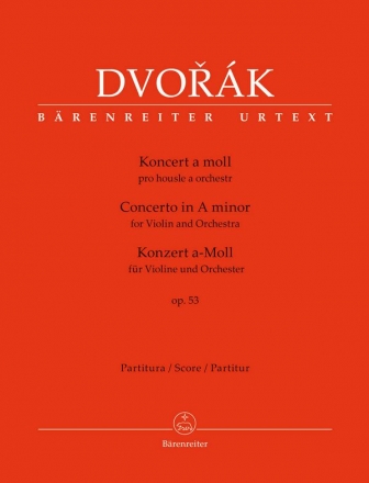 Konzert a-Moll op.53 fr Violine und Orchester Partitur