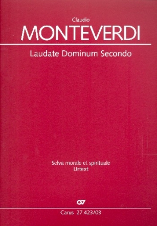 Laudate Dominum secondo fr Soli, gem Chor, 2 Violinen und Bc (Instrumente ad lib) Klavierauszug