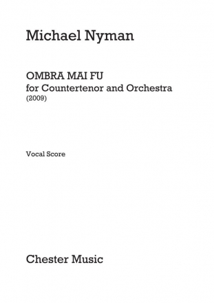 CH76109-01 Ombra mai fu for countertenor and orchestra solo part