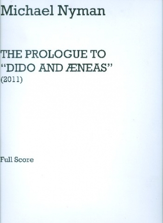 The Prologue to Dido and Aeneas  score